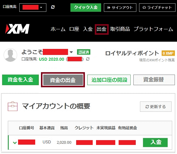 Xmの出金方法 手数料 着金時間 失敗しない為に守る事
